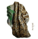 【中古】【未使用・未開封品】Premium Faux Fur Plush Spotted Brown Leopard Throw Blanket /ベアスキン/ホワイトウルフW /ソフトMinky Cuddleファー裏地 5'x7' ブラウン SBL