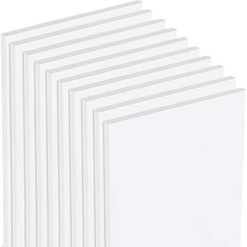 Mat Board Centre, Pack of 25 20cm x 26cm White Foam Core Backing Boards