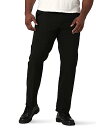 【中古】【未使用・未開封品】Lee Men's Big-Tall Performance Series Extreme Comfort Khaki Pant, Black, 50W x 32L