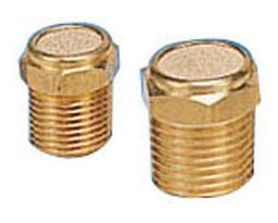 PneumaticPlus BV-18 Sintered Bronze Breather Vent - Brass Body 1/8 NPT (Pack of 10) by PneumaticPlus by PneumaticPlus