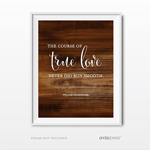 【中古】【未使用・未開封品】Andaz押しWedding Love Quote壁アート、素朴な木製印刷 8.5 x 11 Inch AP11519