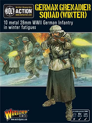 【中古】【未使用 未開封品】 ボルト アクション Bolt Action German Grenadiers In Winter Clothing, 28mm Wargaming Miniatures WGB-WM-07 並行輸入品