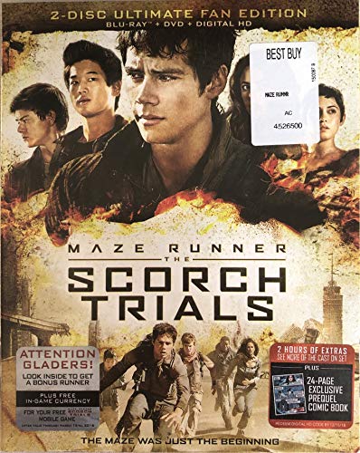 【中古】【未使用・未開封品】Maze Runner: The Scorch Trials - 2 Disc Ultimate Fan Edition - Limited Edition Blu Ray with Photo Diary - 24 Page