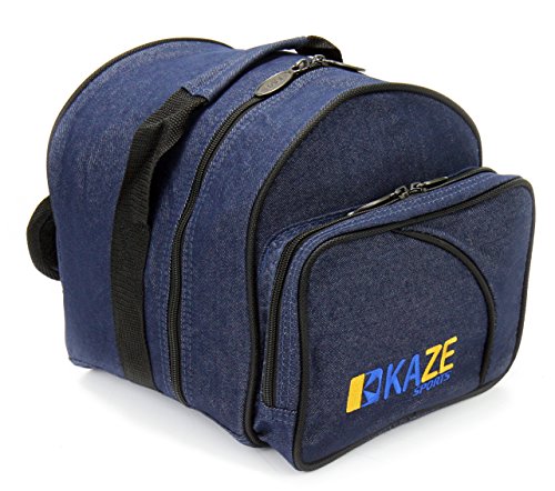 【中古】【未使用・未開封品】(Denim) - KAZE SPORTS 1 Ball Spare Kit Single Tote Bowling Add On Bag
