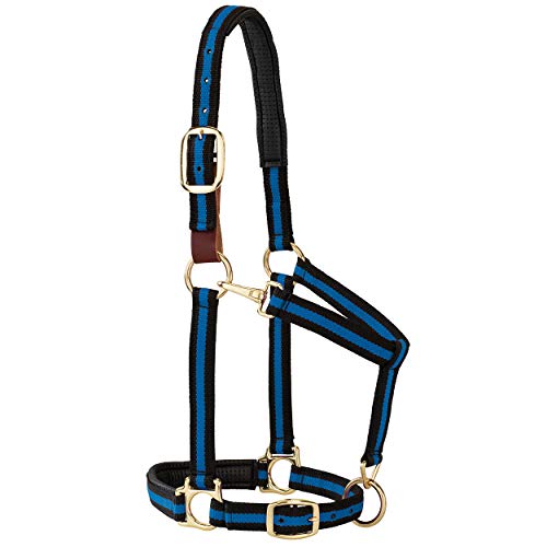 Weaver Leather Padded Breakaway Adjustable Chin & Throat Snap Halter, 2.5cm Average Horse or Yearling Draught