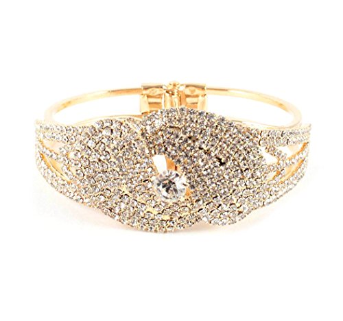 【中古】【未使用・未開封品】Janefashions Shinyブライダルオーストリアクリスタルバングルブレスレッ..