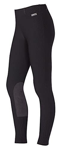 (Small, Black) - Kerrits Kids Microcord Kneepatch