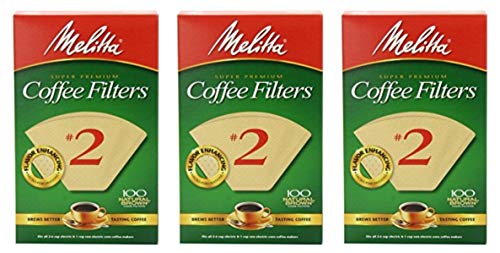 【中古】【未使用・未開封品】Melitta コーンコーヒーフィルター #2 ナチュラルブラウン 100枚 2パック