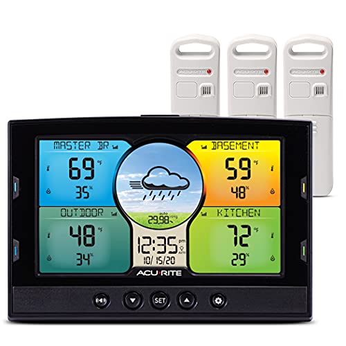 AcuRite 02082M Home Temperature & Humidity Station with 3 Indoor/Outdoor Sensors 141［並行輸入］