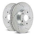 【中古】【未使用・未開封品】Power Stop JBR1565XPR リアエボリューション ドリル&スロットローター ペア(4)
