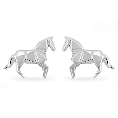 Chromium - 【中古】【未使用・未開封品】Boma Jewelry スターリングシルバー 折り紙 馬 スタッドピアス