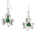 【中古】【未使用・未開封品】Jewelry Trends ケルトクローバー シャムロック グッドラック スターリングシルバー ダングルイヤリング グリーン