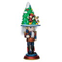 【中古】【未使用・未開封品】Kurt Adler 41cm Hollywood Mickey and Minnie Ice Skating Nutcracker