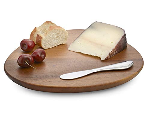 【中古】【未使用・未開封品】Namb?木製&ステンレススチール2-pc。チーズボード& Spreader