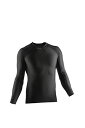 【中古】【未使用 未開封品】McDavid Men 039 s Base Layer Fitted Compression Recovery Max Long Sleeve Shirt, Black, Large