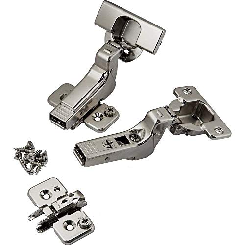 Blum クリップトップ ブルモーション ソフトクローズ ヒンジ 110度 自閉 フェースフレーム マウントプレート付き Inset - 2 pack 110 Cliptop bl