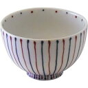 【中古】【未使用・未開封品】白山陶器Big Rice Bowl withレッドandブルーストライプとドット日本から