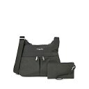 【中古】【未使用・未開封品】Baggallini クロスオーバー クロスボディバッグ 軽量 防水 トラベルバッグ, グレー, One Size
