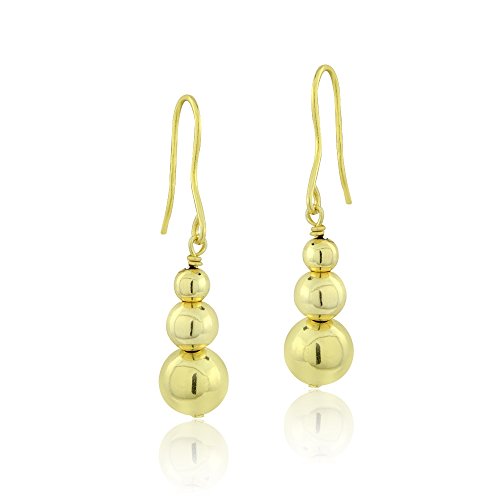 【中古】【未使用・未開封品】Hoops & Loopsスターリングシルバーポリッシュ卒業ビーズダングルイヤリング