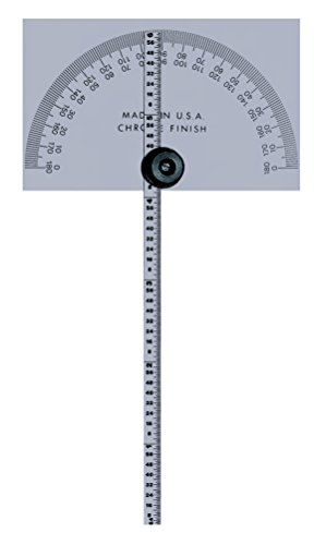 Mitutoyo 968-203 Protractor, Square Head, W/ 6 Rule by Mitutoyo