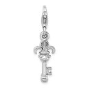 yÁzygpEJizAmore La Vita Sterling Silver Polished Fleur De LisL[withuX^[NXv`[