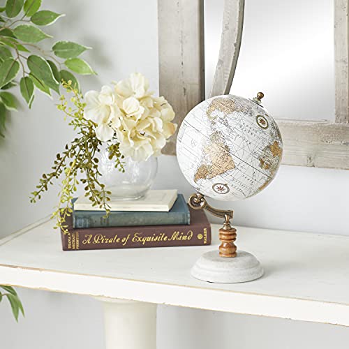����šۡ�̤���ѡ�̤�����ʡ�[�ǥ� 79]Deco 79 Wood Metal Marble Globe 6W, 11H 94449 [�¹�͢����]