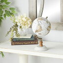 【中古】【未使用・未開封品】[デコ 79]Deco 79 Wood Metal Marble Globe 6W, 11H 94449 [並行輸入品]