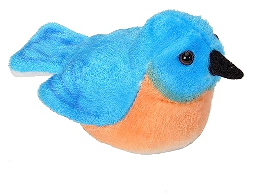 【中古】【未使用・未開封品】(Eastern Bluebird) - Wild Republic Audubon Birds Eastern Bluebird Plush with Authentic Bird Sound, Stuffed Animal, Bird Toys for Kids a