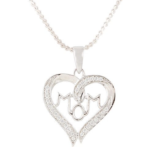 【中古】【未使用・未開封品】Ananth Jewels Mom Pendant Fashion Jewellery CZ with American Diamonds Necklace with Chain for Women