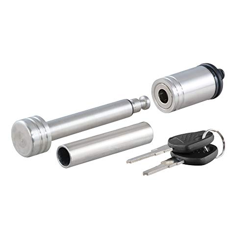 【中古】【未使用・未開封品】CURT 23517 ステンレススチール トレーラーヒッチロック ピン直径1/2インチ 5/8インチ アダプター 1-1/4または2インチのレシーバーに対応