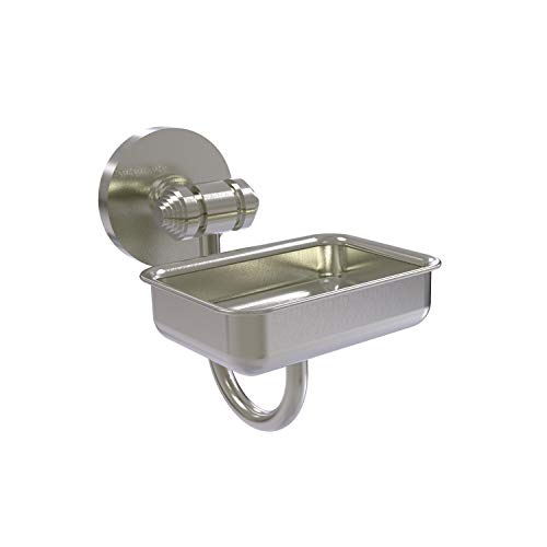 【中古】【未使用 未開封品】(Satin Nickel) - Allied Brass SB-32-SN South Beach Collection Wall Mounted Soap Dish