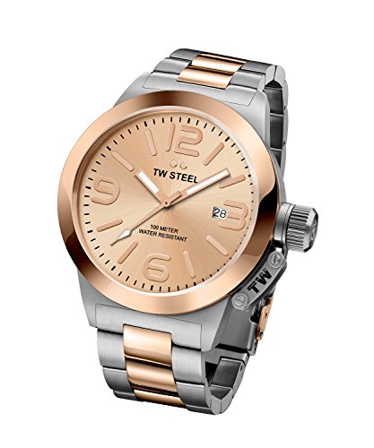 【中古】【未使用・未開封品】TW Steel ' Canteen ' Quartz Gold andステンレス自動Watch, Color : Two Tone (Model : cb404?)