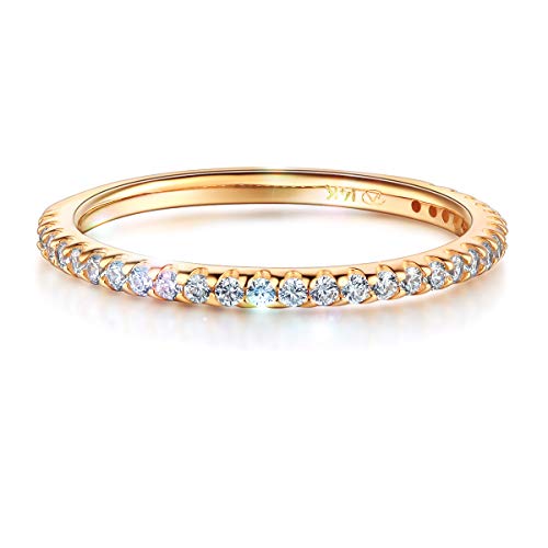 【中古】【未使用・未開封品】Wellingsale 結婚指輪 レディース ソリッド14Kイエローまたはホワイトゴ..