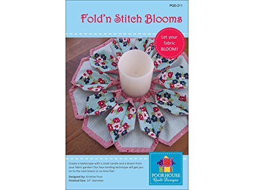 【中古】【未使用・未開封品】Poorhouse Quilt Designs Fold 'n Stitch Blooms Quilt Pattern