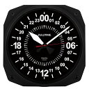 【中古】【未使用・未開封品】(トリンテック) TRINTEC ZULUTIME Instrument Style 壁掛時計 (黒) 24時間 10"