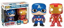 【中古】【未使用・未開封品】Funko - Figurine Captain America Civil War - Bi-Pack Captain America & Iron Man Exclusive Pop 10cm - 0849803091590