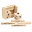 【中古】【未使用・未開封品】Wood Perpetual Calendar