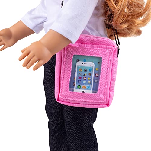 楽天AJIMURA-SHOP【中古】【未使用・未開封品】Phone and Computer Tablet Set for American Girl Dolls （Premium Metal Construction, Includes Carry Bag）