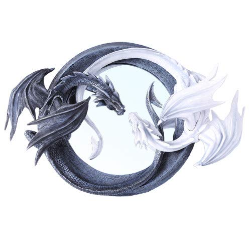 【中古】【未使用・未開封品】ホーム装飾Dragon Ying YangミラーCollectible Figurine