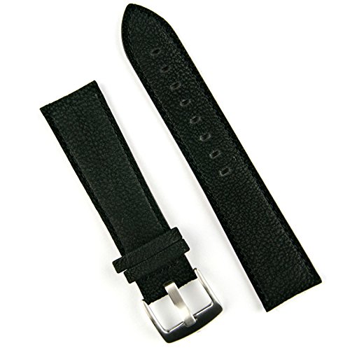 【中古】【未使用・未開封品】B & R Bands 24mm ブラック シエラ レザー 腕時計バンド ストラップ (短い長さ)