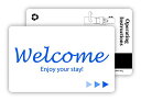 【中古】【未使用・未開封品】Hotel & Motel 人気のWELCOME 磁気ストライプキーカード - 1ケース500枚(2)