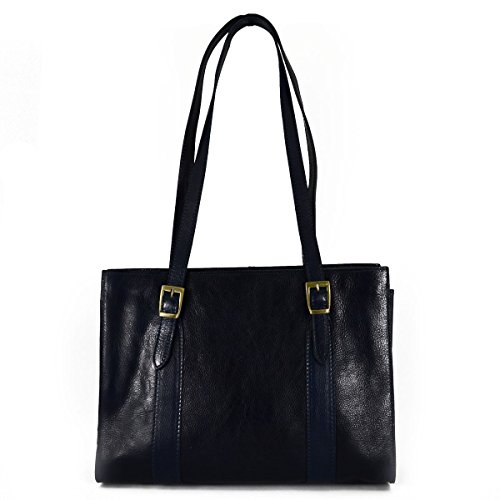 【中古】【未使用 未開封品】Made In Italy Genuine Leather Shoulder Bag For Women Color Blue - Woman Bag