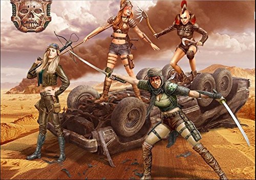FIGURES DESERT BATTLE SERIES , SKULL CLAN - DEATH ANGELS 1/35 MASTER BOX 35122.