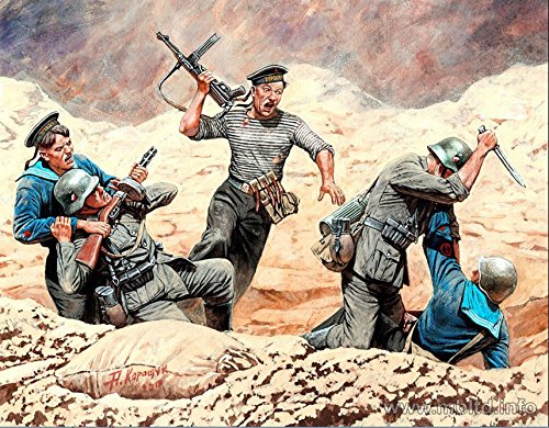 Soviet Marines and German Infantry. Eastern Front Battle 1/35 Master Box 35152.