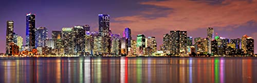 š̤ۡѡ̤ʡMiami SkylineեȰUnframedͼ쿧Downtown City 11.75x 36...