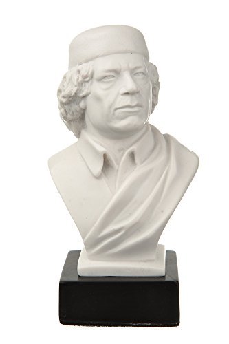 【中古】【未使用・未開封品】Libyan Revolutionary Colonel Muammar Gaddafi Marble Bust Statue Sculpture 12cm