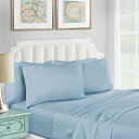 【中古】【未使用 未開封品】(King, Light Blue) - 1200 Thread Count 100 Egyptian Cotton, Single Ply, King Bed Sheet Set, Solid, Light Blue