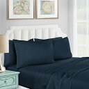 【中古】【未使用 未開封品】(Full, Navy Blue) - 1200 Thread Count 100 Egyptian Cotton, Single Ply, Full Bed Sheet Set, Solid, Navy Blue