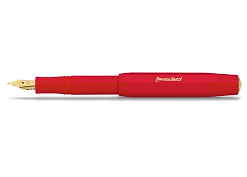 【中古】【未使用・未開封品】Kaweco カヴェコ 万年筆 B 太字 クラシック スポーツ レッド 10001148 両用式 正規輸入品