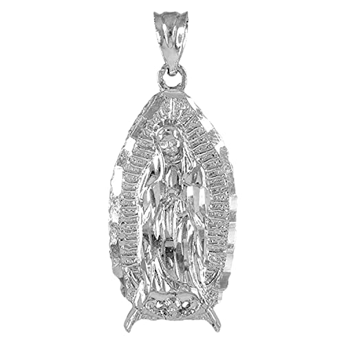 【中古】【未使用・未開封品】FDJ 925スターリングシルバー グアダルーペの聖母 奇跡のメダルペンダント